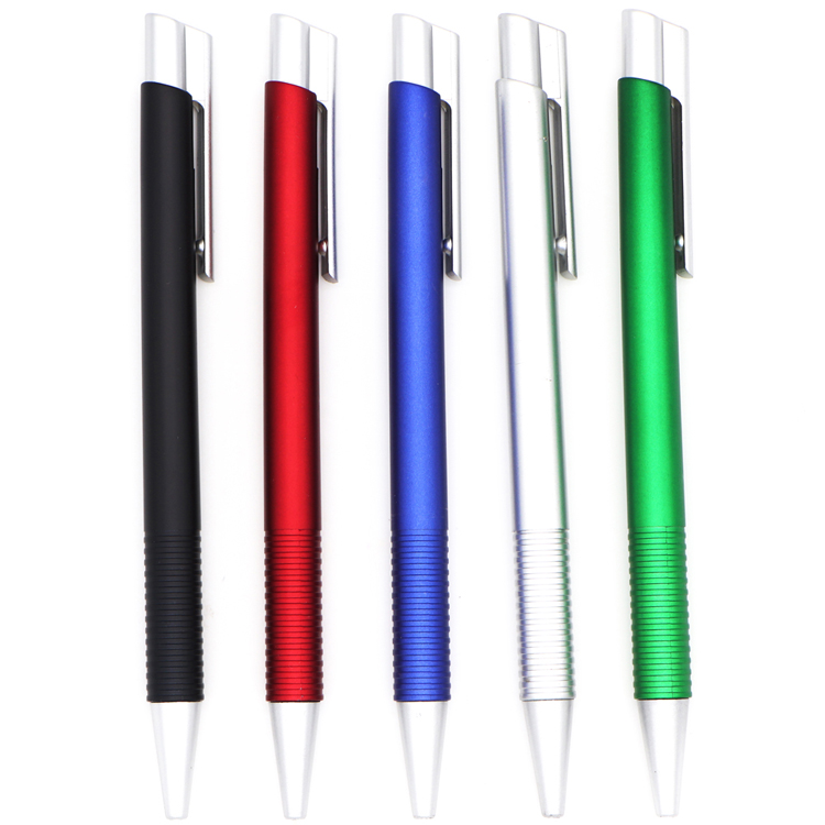 China pen factory simple plastic push ballpoint pen